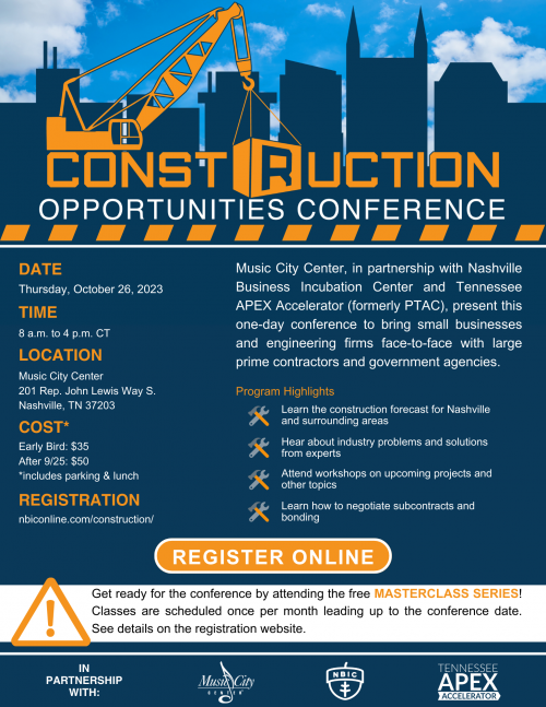 Construction Opportunities Conference flyer